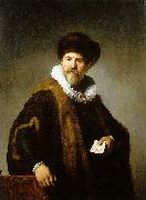 REMBRANDT Harmenszoon van Rijn Portrait of Nicolaes Ruts Sweden oil painting artist